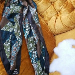Oscar de la Renta silk scarf